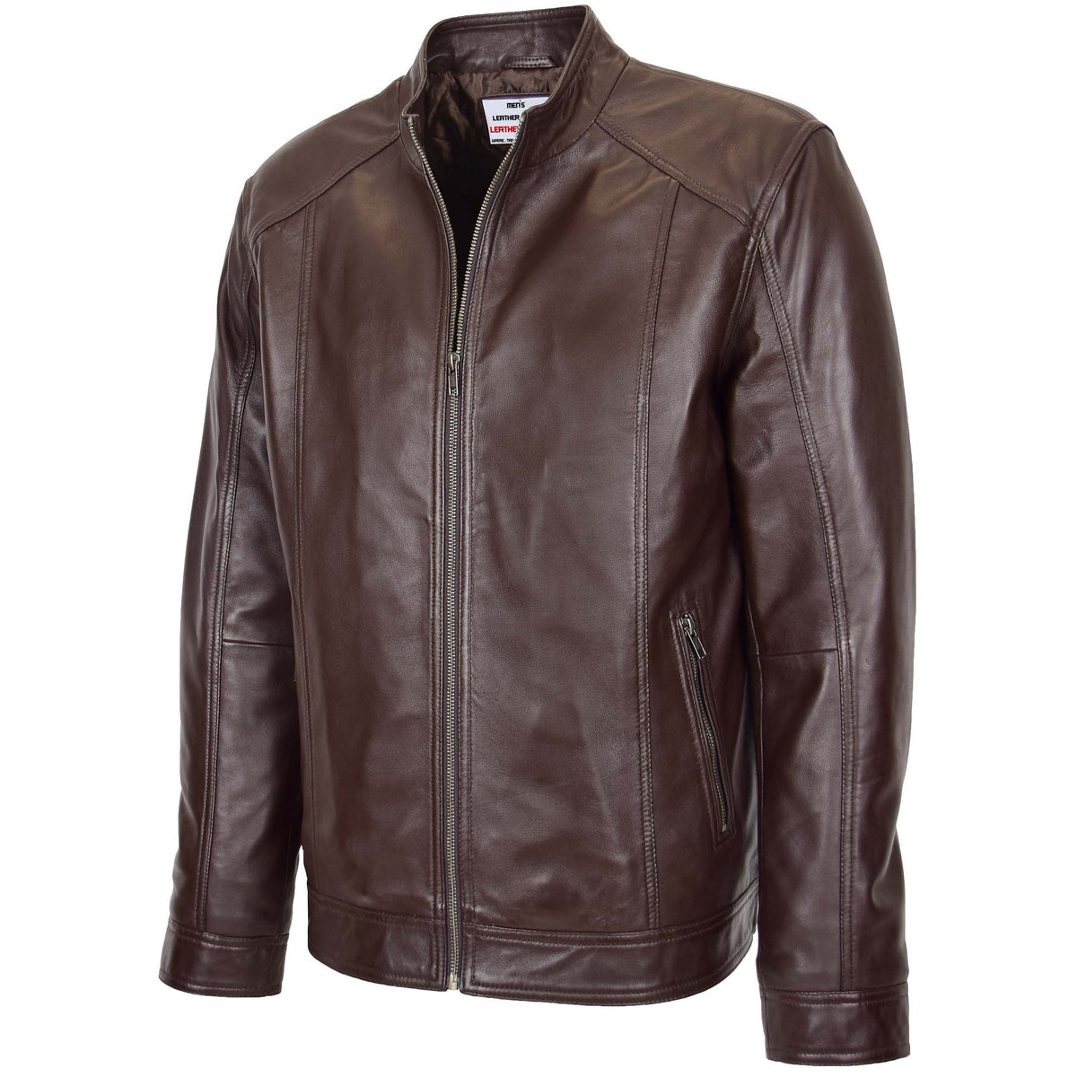 mens-soft-leather-casual-plain-zip-jacket-matt-topaz-brown