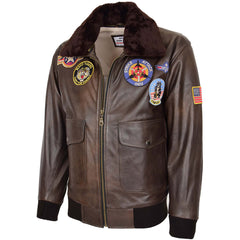 mens-bomber-leather-jacket-air-force-style-lester-topaz-brown